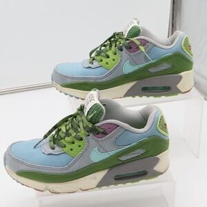 Nike Sneakers Kids 4Y Air Max 90 Sun Club Blue Green Good